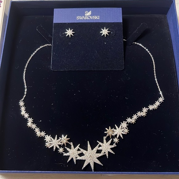 Swarovski Crystal Fizzy Necklace and Earrings Set - Picture 1 of 2